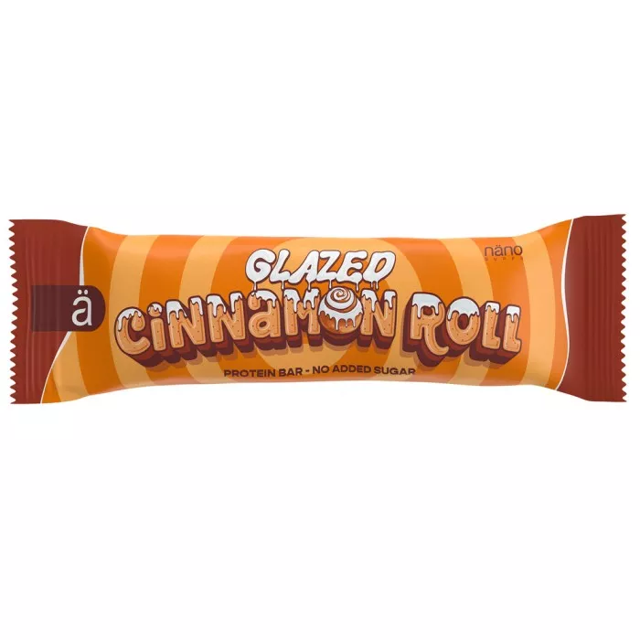 Barre protéinée Glazed cinnamon roll sans sucre ajouté de Nano Supps