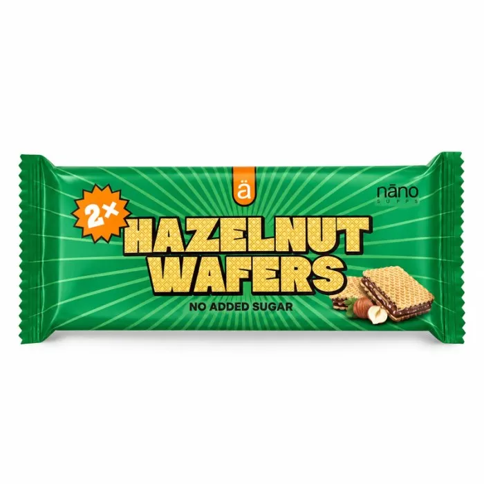 BARRE PROTÉINÉ HAZELNUT WAFERS HAZELNUT (39G) de la marque NANO SUPPS
