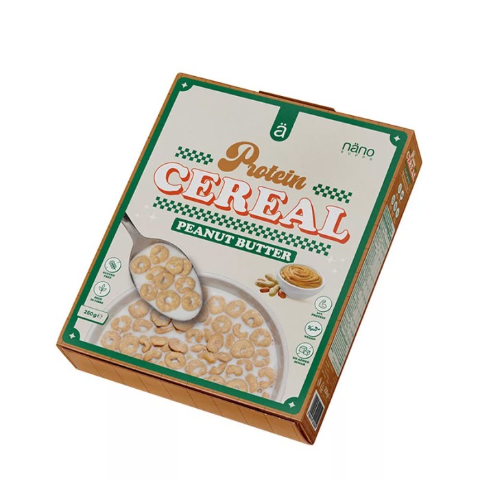 CÉRÉALES PROTÉINÉS (250G) - NANO SUPPS - goût beurre de cacahuète