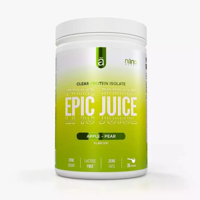 Boisson protéinée EPIC JUICE (875G) de la marque NANO SUPPS goût pomme