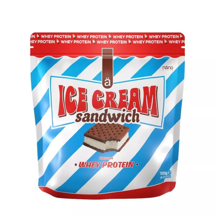 Whey protéine Nano Supps au ice cream sandwich - sandwich à la crème glacée de 1kg