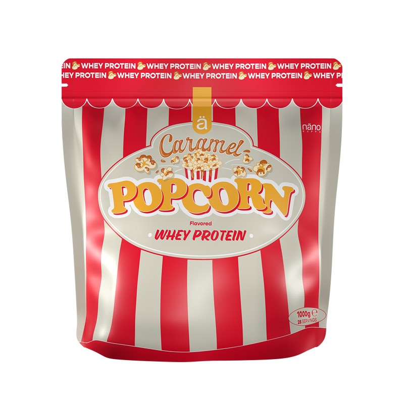 Whey protéine Nano Supps au caramel popcorn de 1kg