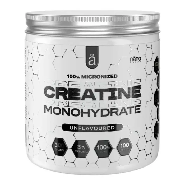 CREATINE MONOHYDRATE UNFLAVOURED (300G) - NANO SUPPS