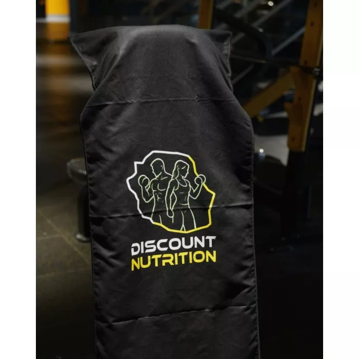 Serviette noire avec poche de 90 cm de la marque Discount Nutrition à La Réunion