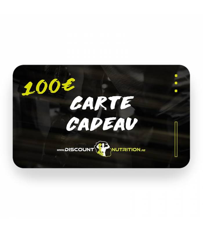 CARTE CADEAU 100€ - WWW.DISCOUNT-NUTRITION.RE