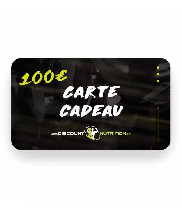 CARTE CADEAU 100€ - WWW.DISCOUNT-NUTRITION.RE