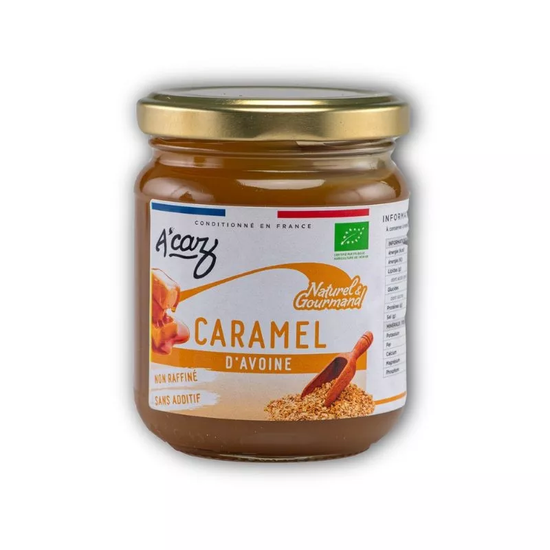 PÂTE À TARTINER CARAMEL D'AVOINE (250G) - A'CAZ