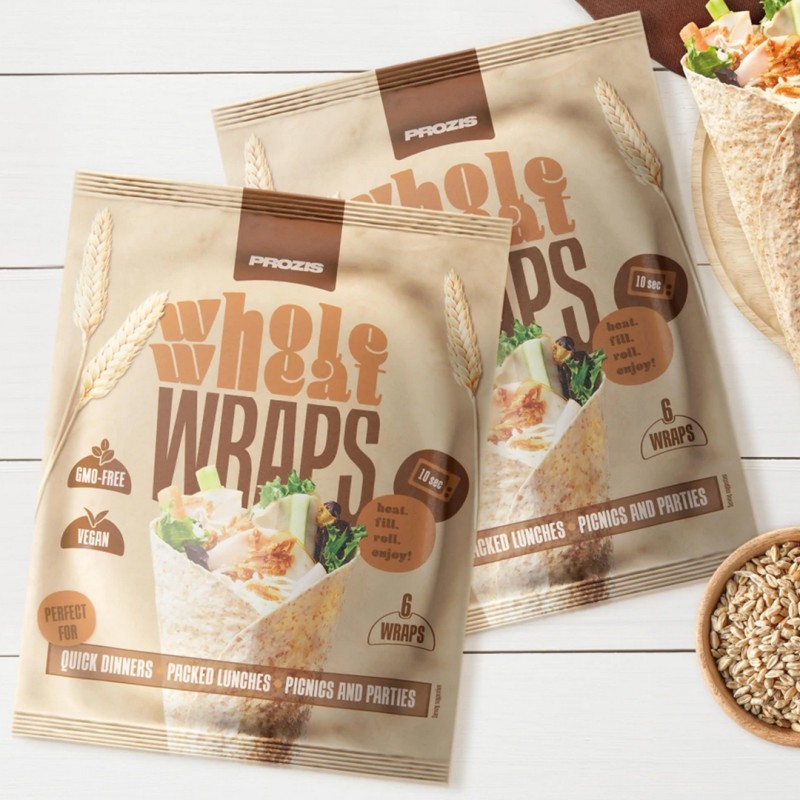 WRAPS DE BLÉ COMPLET (6 UNITÉS) - PROZIS