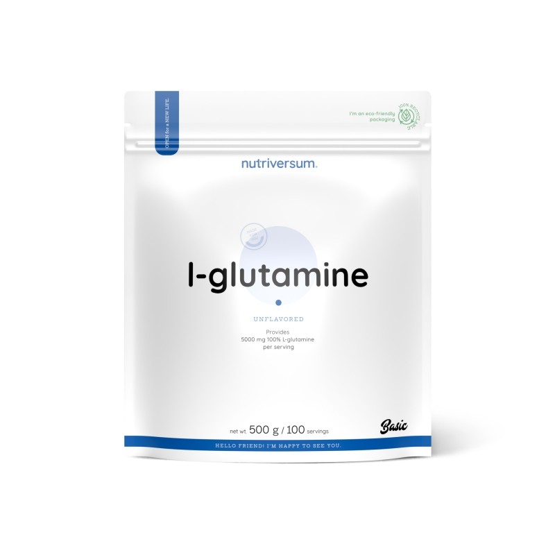 BASIC L-GLUTAMINE (500G) - NUTRIVERSUM