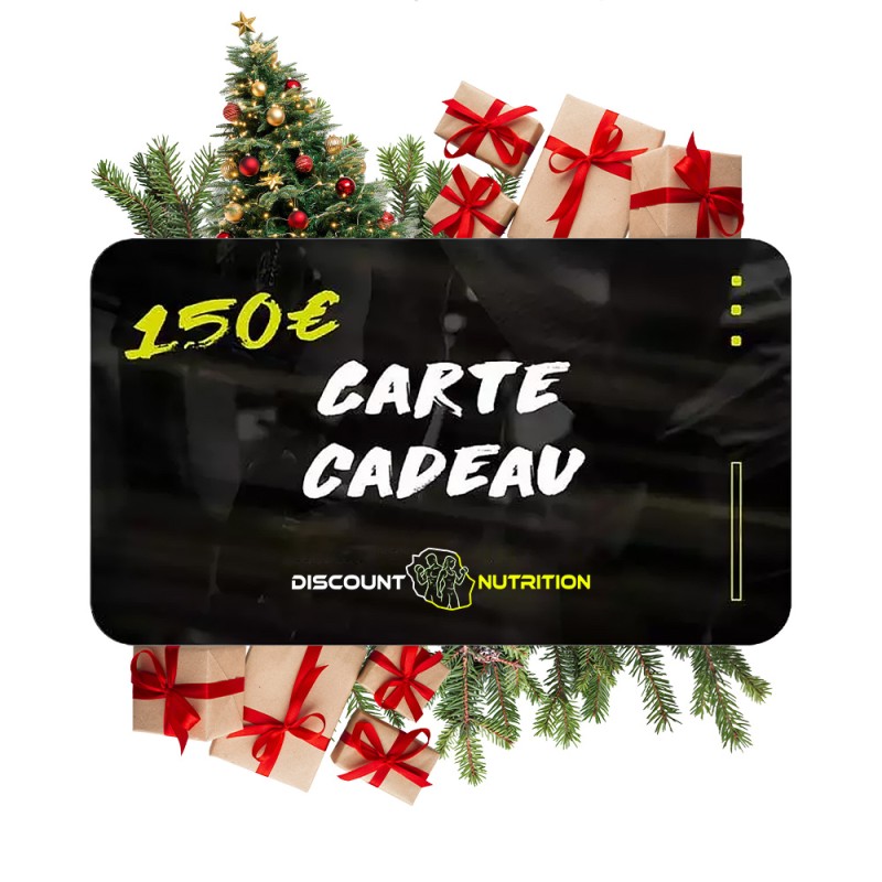 CARTE CADEAU 150€ - WWW.DISCOUNT-NUTRITION.RE