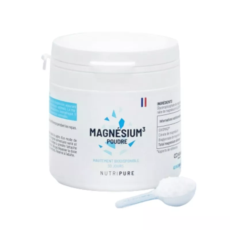 TRIO MAGNÉSIUM EN POUDRE - NUTRIPURE