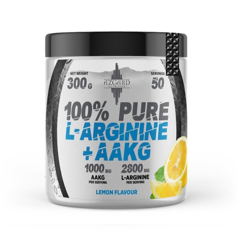 PURE L-ARGININE + AAKG (300G) - AZGARD NUTRITION