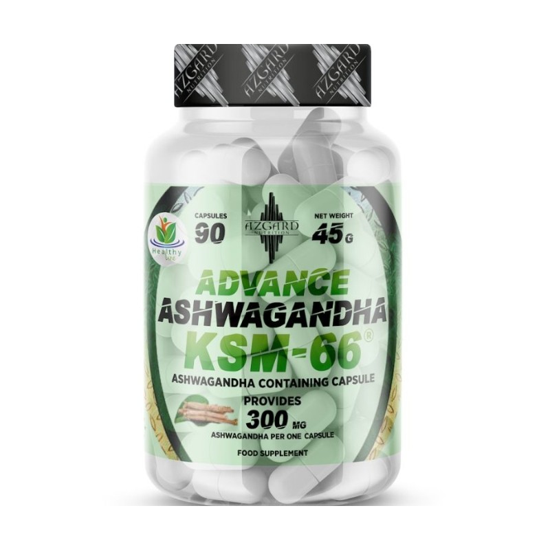 ADVANCE ASHWAGANDHA KSM-66 (90 CAPS) - AZGARD NUTRITION