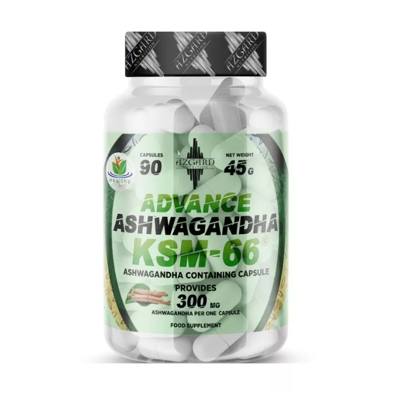 ADVANCE ASHWAGANDHA KSM-66 (90 CAPS) - AZGARD NUTRITION