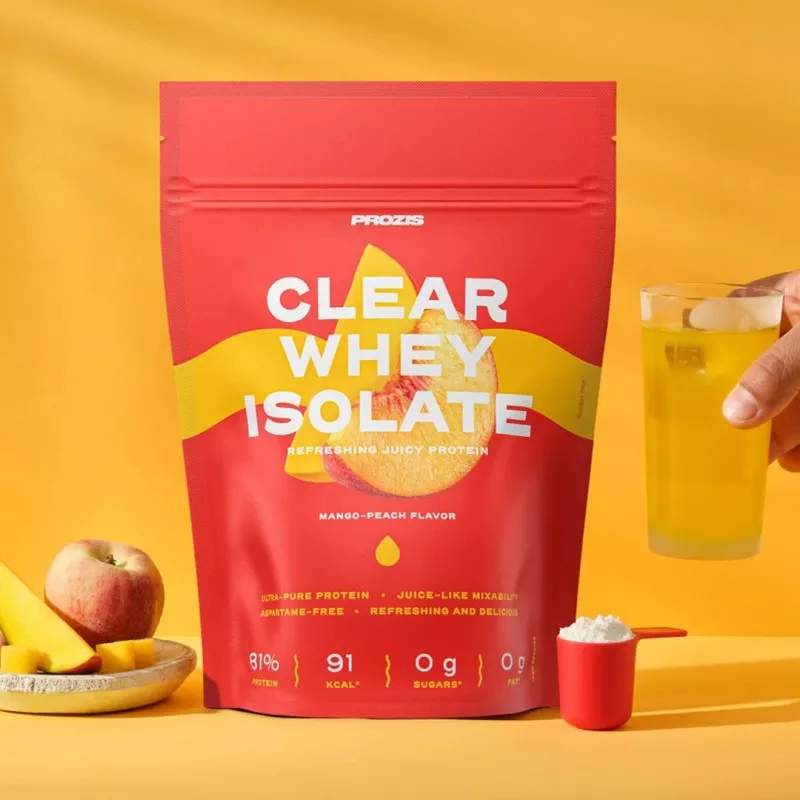 CLEAR WHEY ISOLATE PÊCHE MANGUE (500G) - PROZIS DLUO 08/26