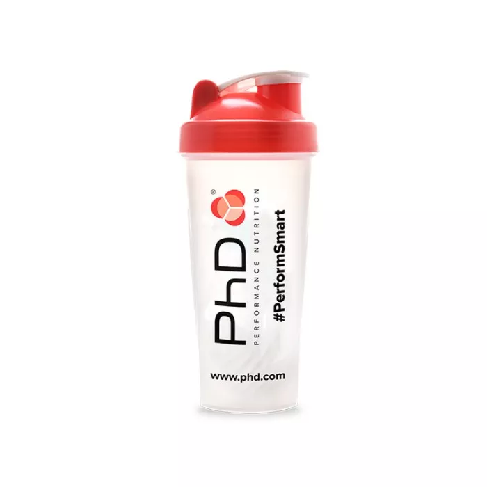 Shaker PhD Nutrition Rouge de 600 ml
