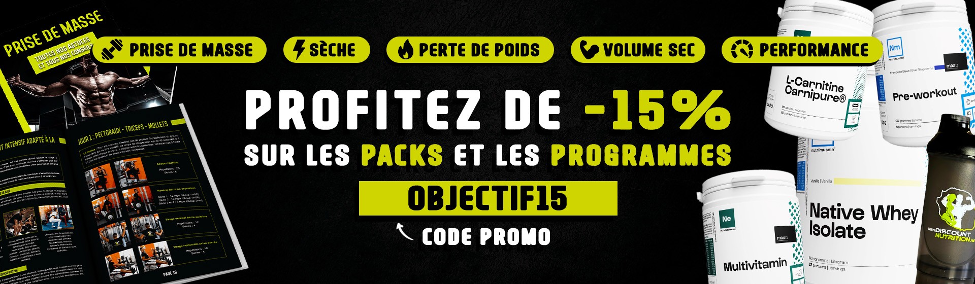 Vente en Ligne - Packs Produits à La Réunion - Discount-Nutrition.RE