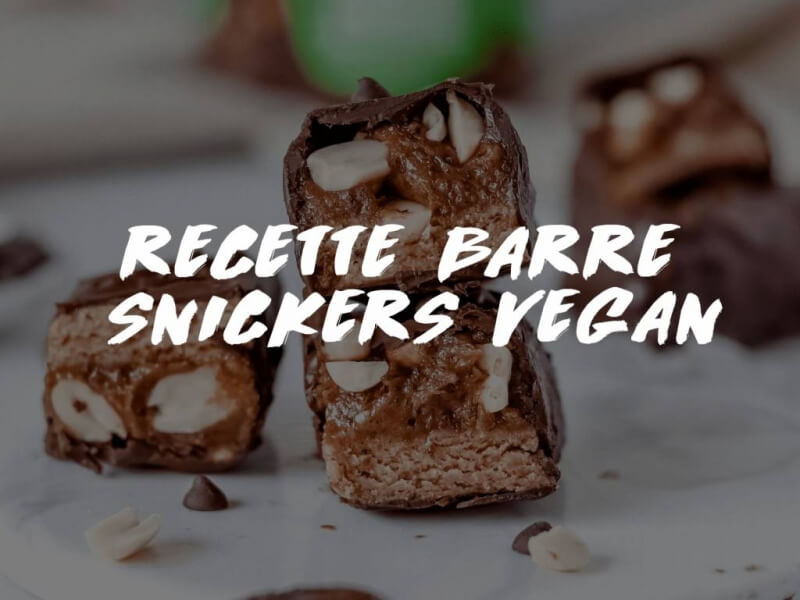 RECETTE : BARRES SNICKERS VEGAN 