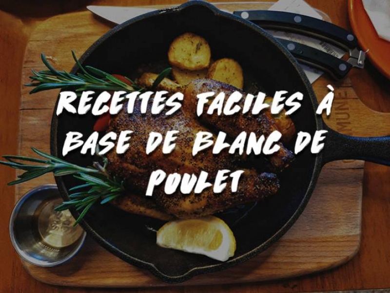 RECETTES FACILES À BASE DE BLANC DE POULET
