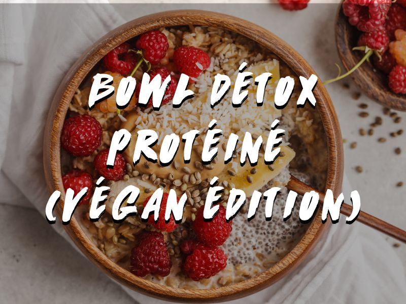 BOWL DÉTOX PROTÉINÉ : CRÈME DE RIZ & CACAHUÈTE