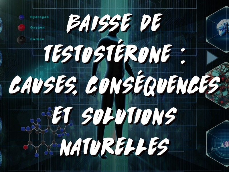 BAISSE DE TESTOSTÉRONE : CAUSES, CONSÉQUENCES ET SOLUTIONS NATURELLES